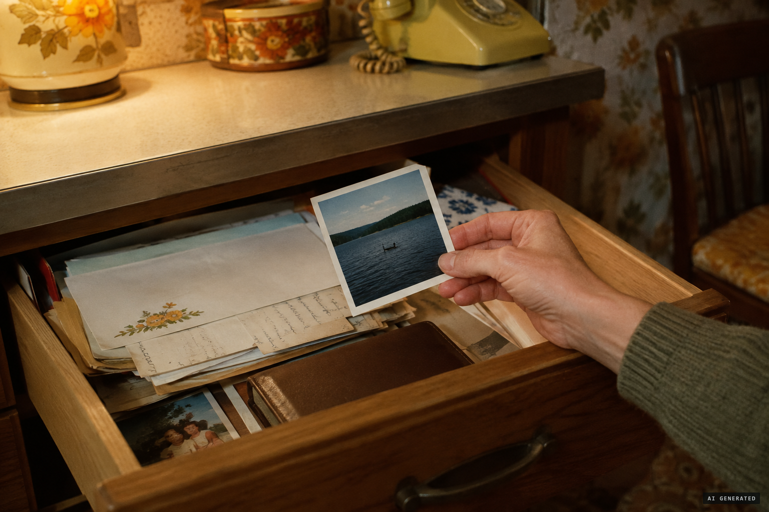 The print kept private by the family