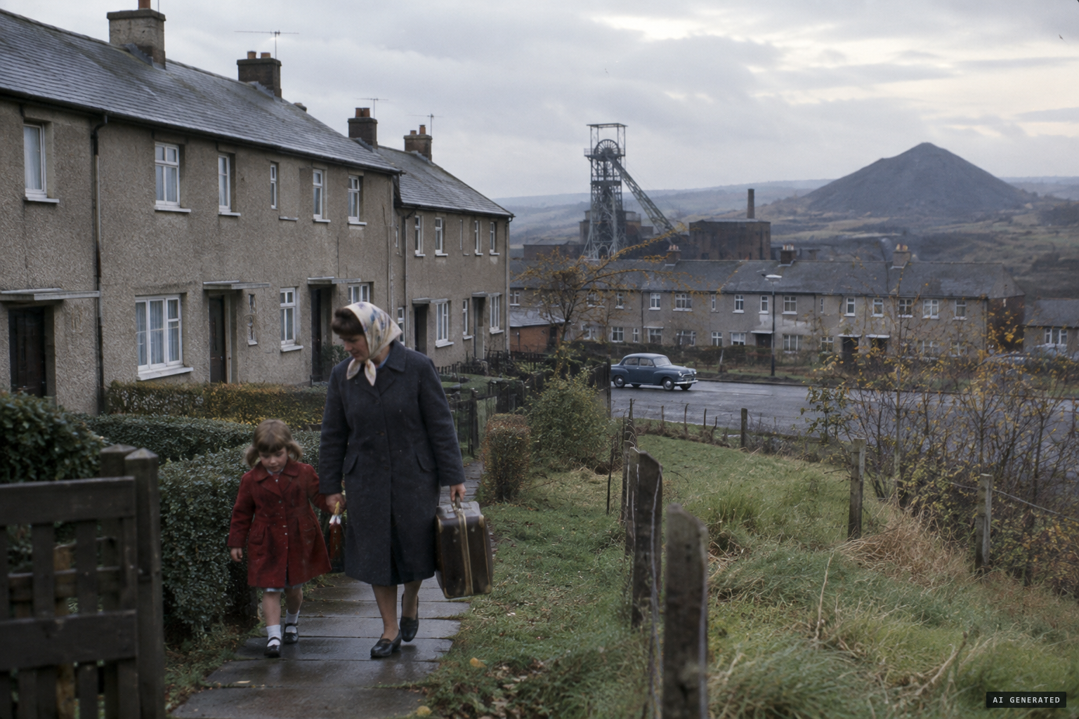 Virginia and her mother Annie arrive at the small house on Park Crescent