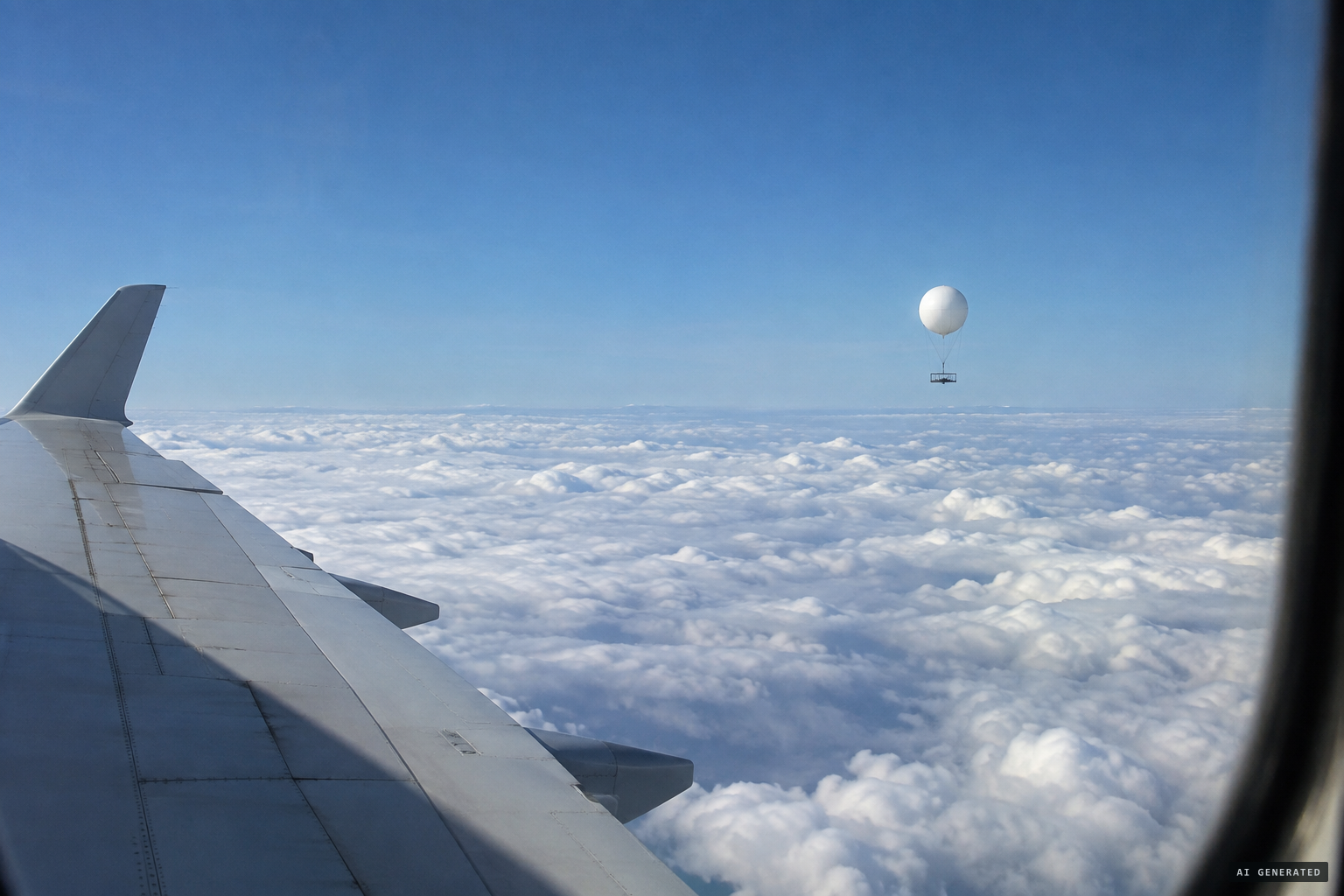 Airline passengers photograph it from above