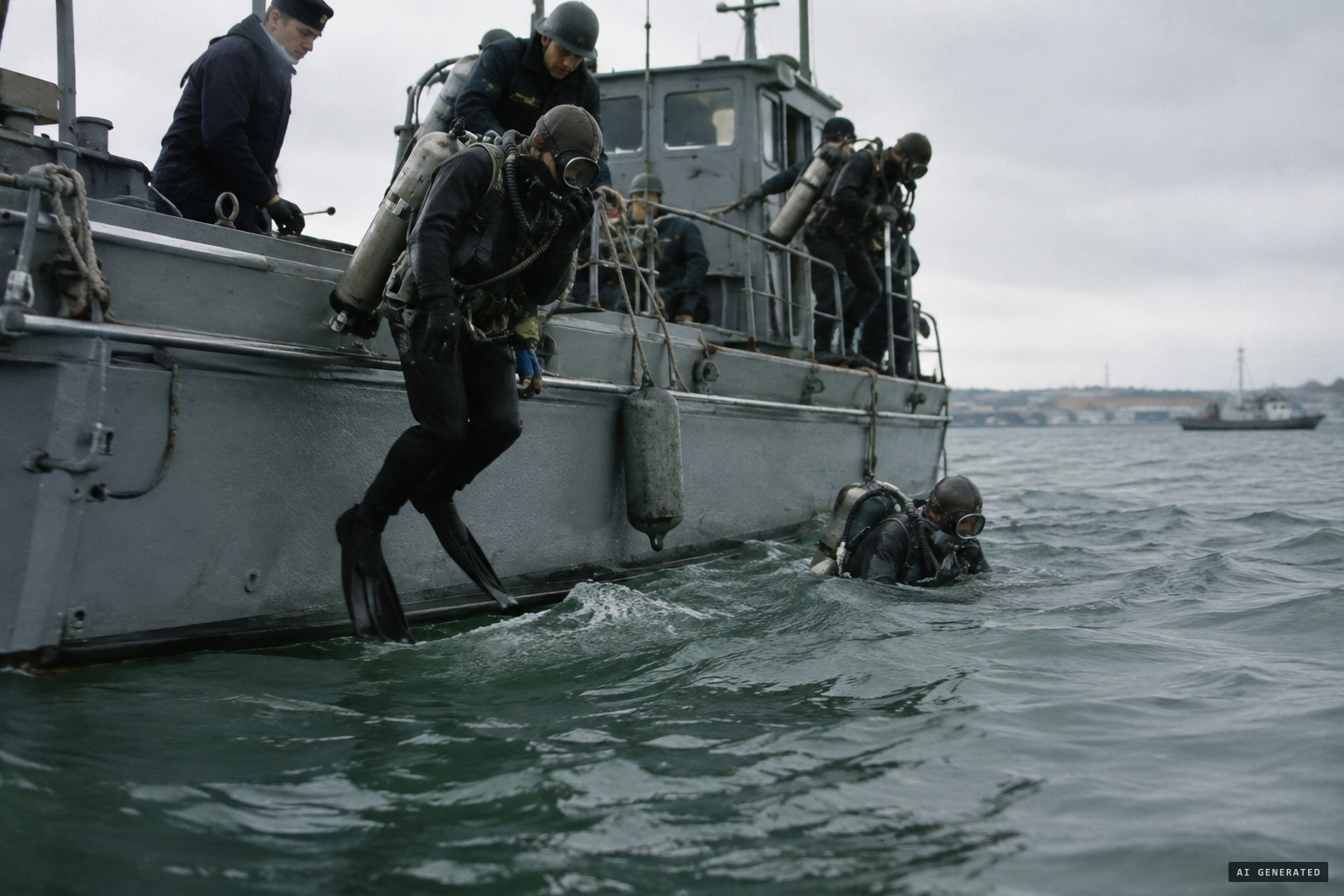 Fleet Diving Unit Atlantic combs the seabed for three days
