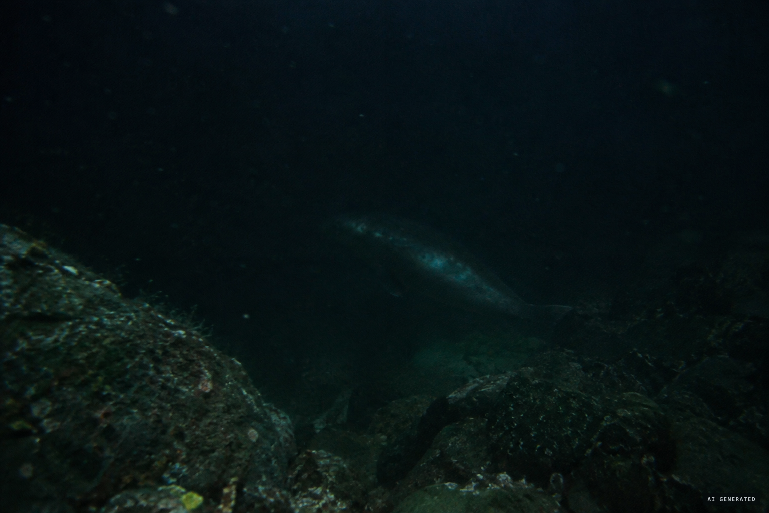 The claimed object moving underwater to Government Point