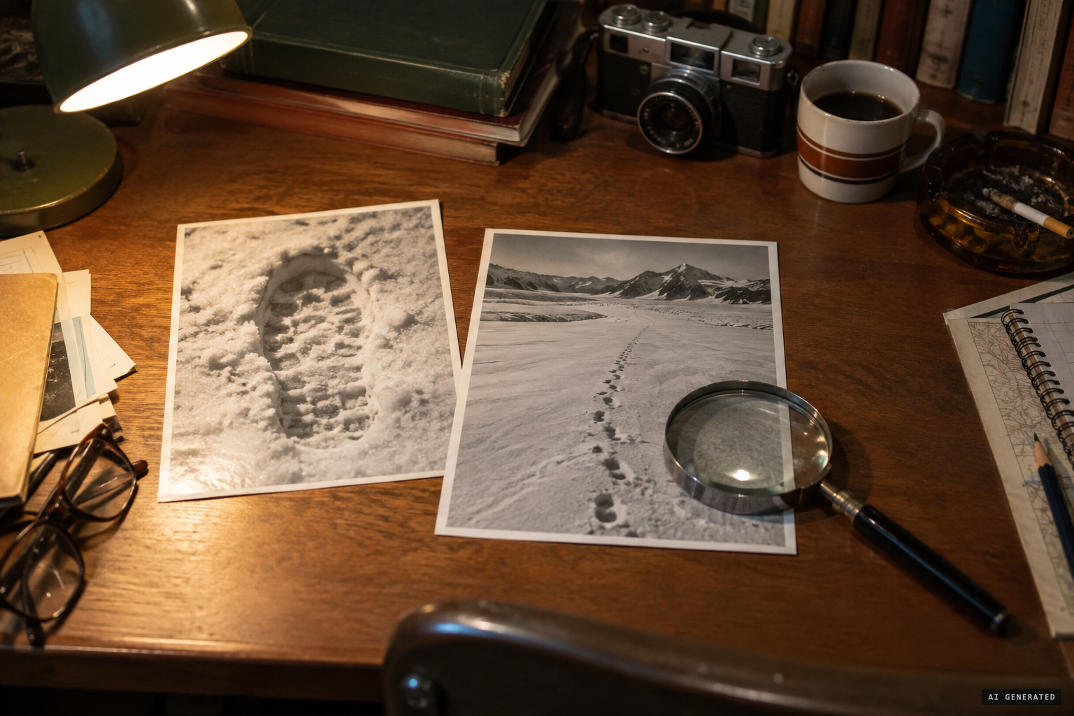 The close-up and the trail photographs look noticeably different