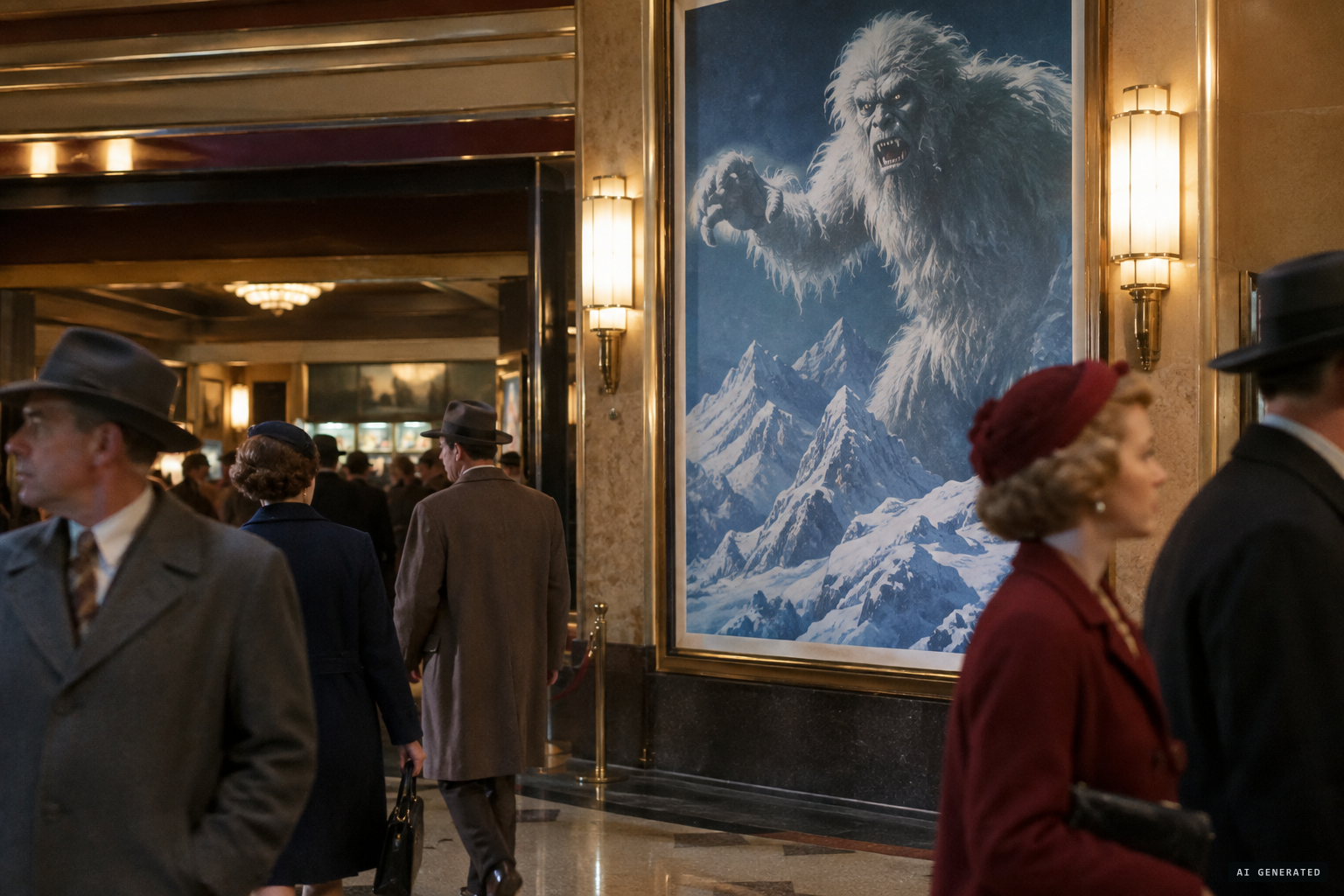 The prints inspired The Abominable Snowman