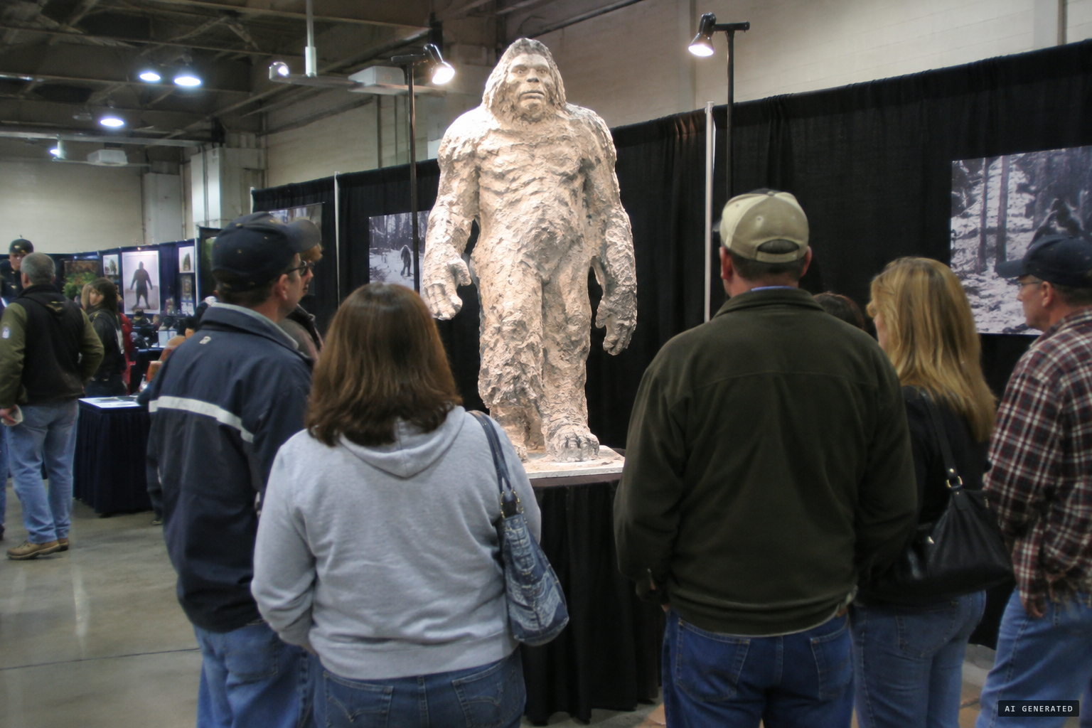 The Skookum cast on public display at the 2011 Sasquatch Summit
