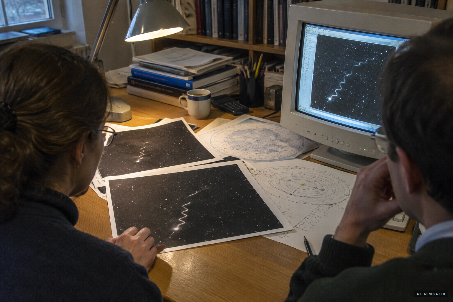 Researchers study the squiggle frame and Soviet satellite candidates
