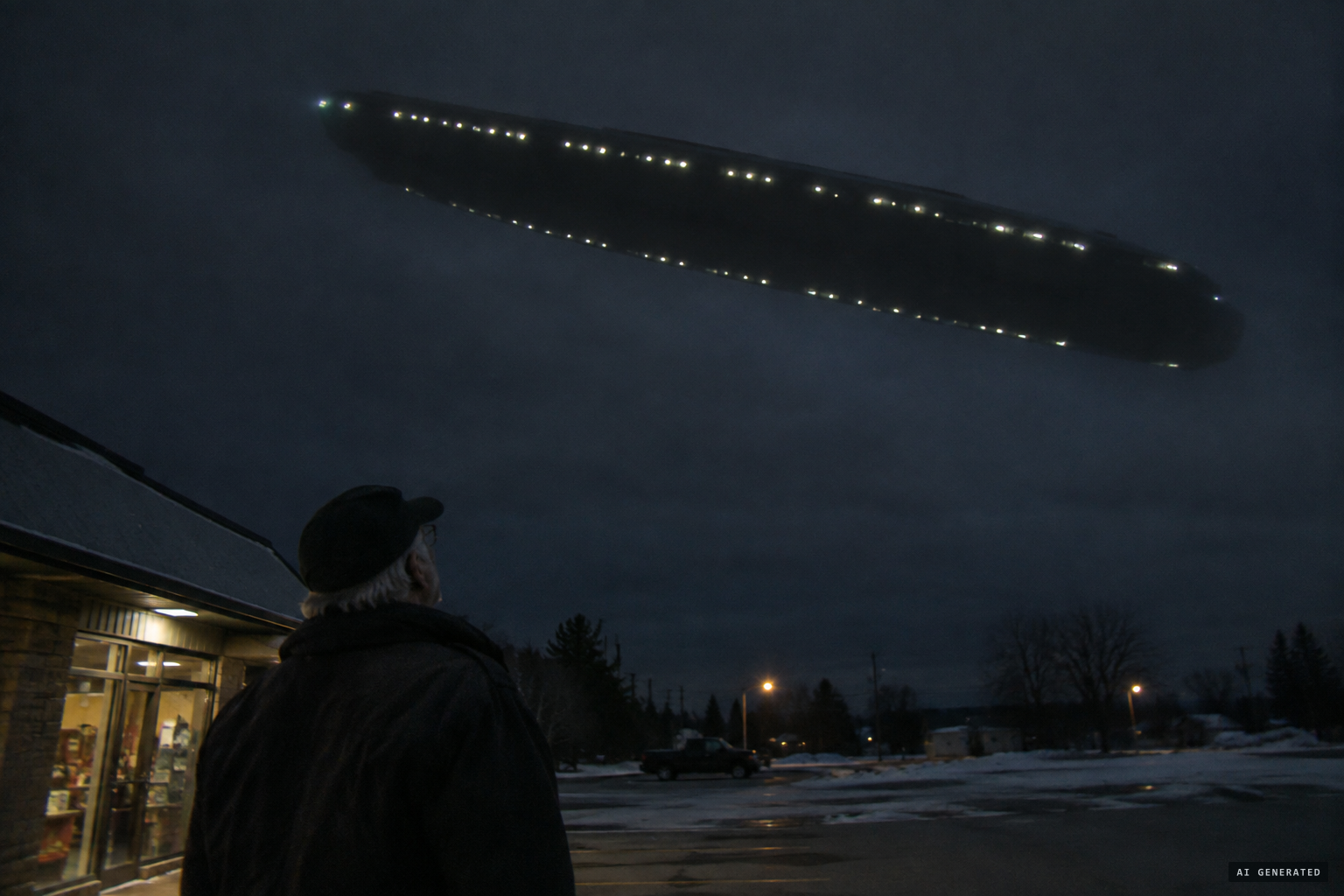 Melvern Noll sees a 'flying house with windows' over Highland