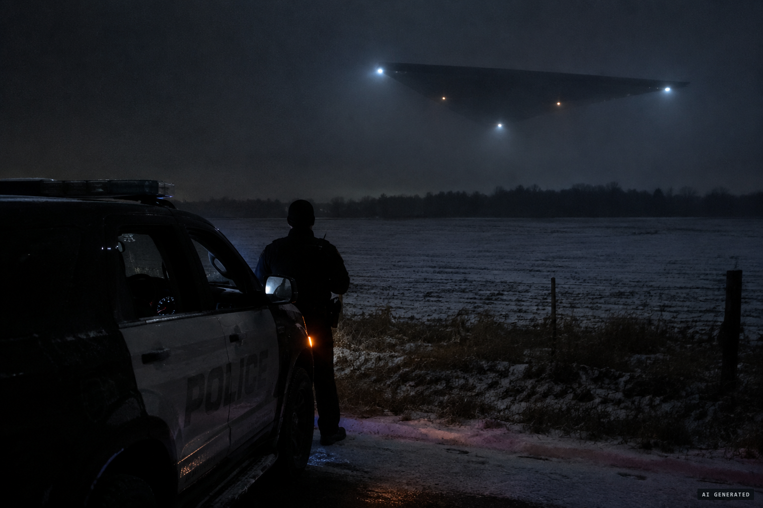 Officer David Martin watches it 'floating over this field' in Shiloh