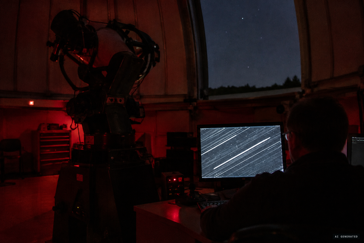 Astronomers worry about satellite streaks crossing their images