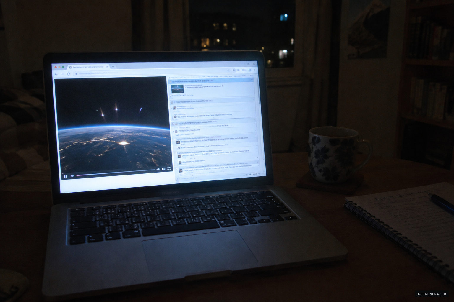 The footage is still debated online, frame by frame