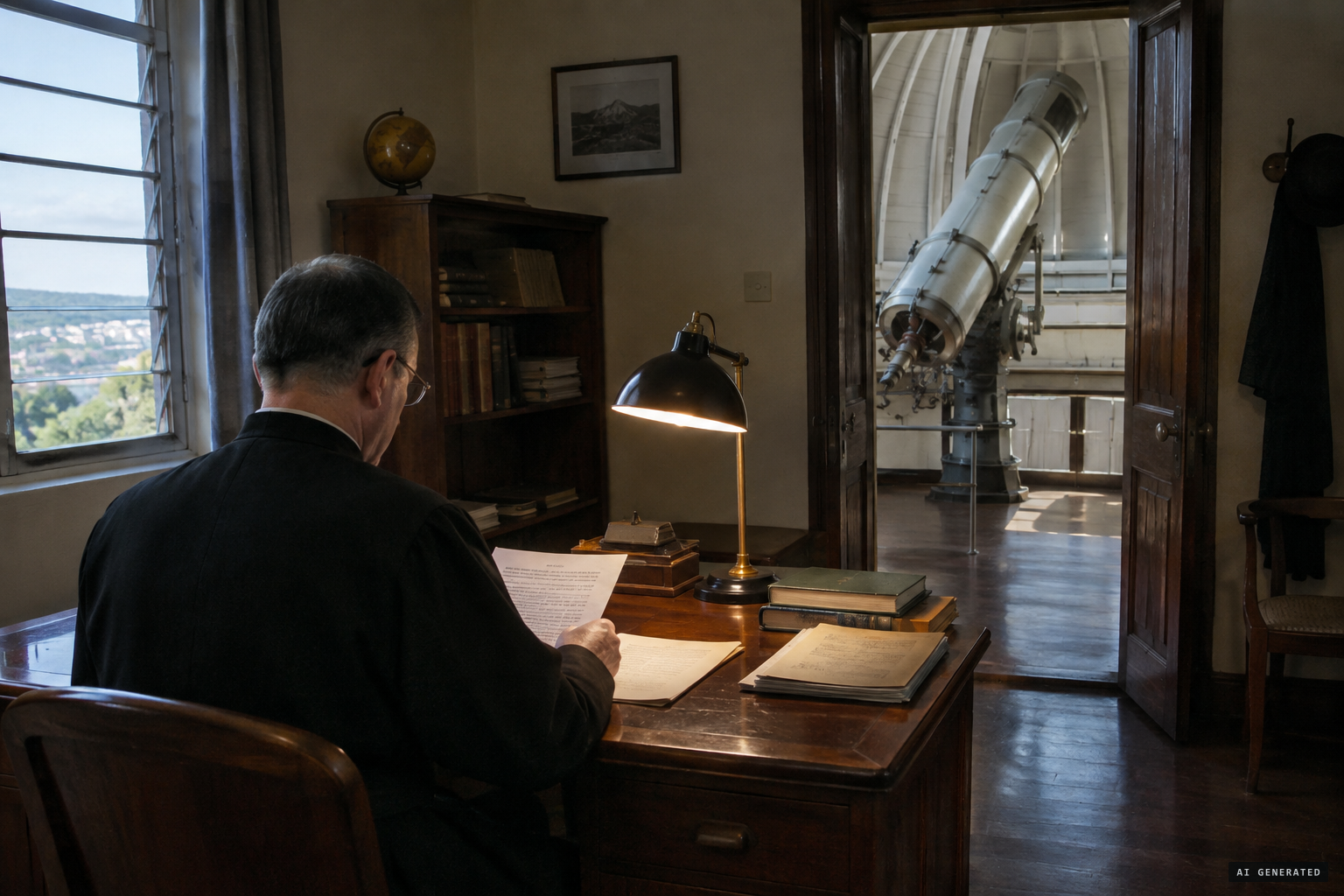 Father Coze at the Tananarive observatory, given the inquiry report