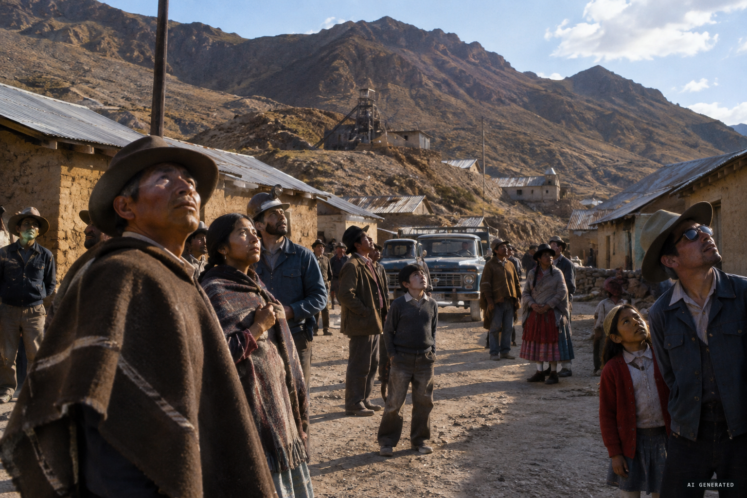 Late afternoon on 6 May 1978, people along the Bolivia–Argentina frontier look up