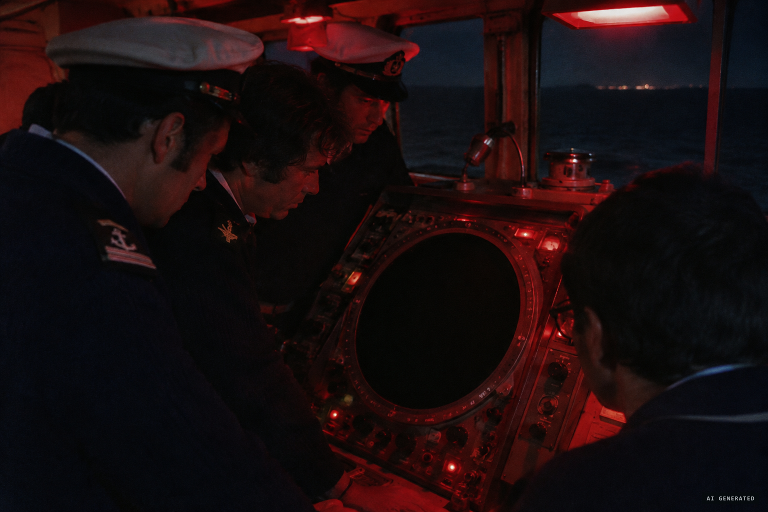 Patrol boat CP 2018's radar blacks out