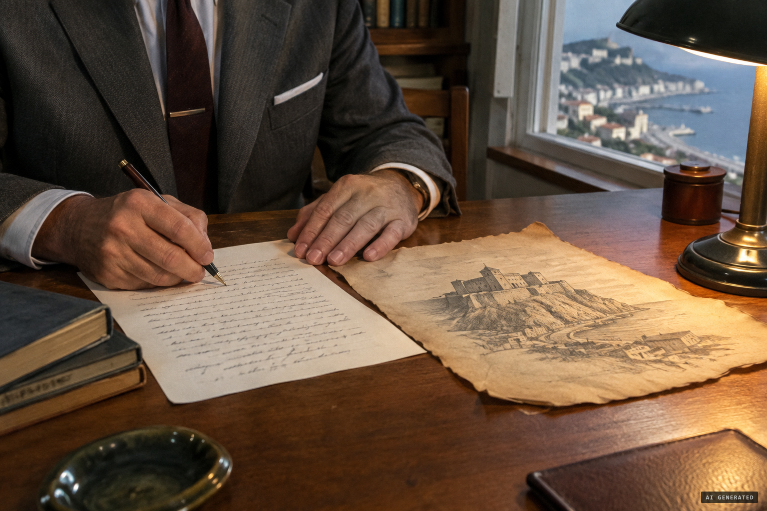 Automatic writing and a parchment of the Rocca Pia fortress