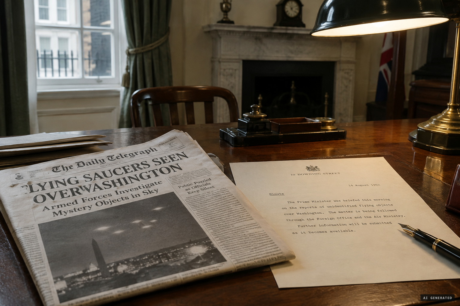 Churchill's 1952 minute asking what flying saucers amount to