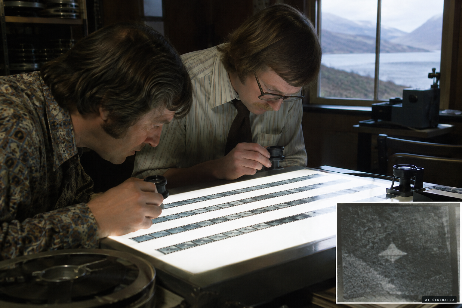 Out of about 2,000 frames, two seem to show a diamond-shaped flipper against a rough body.