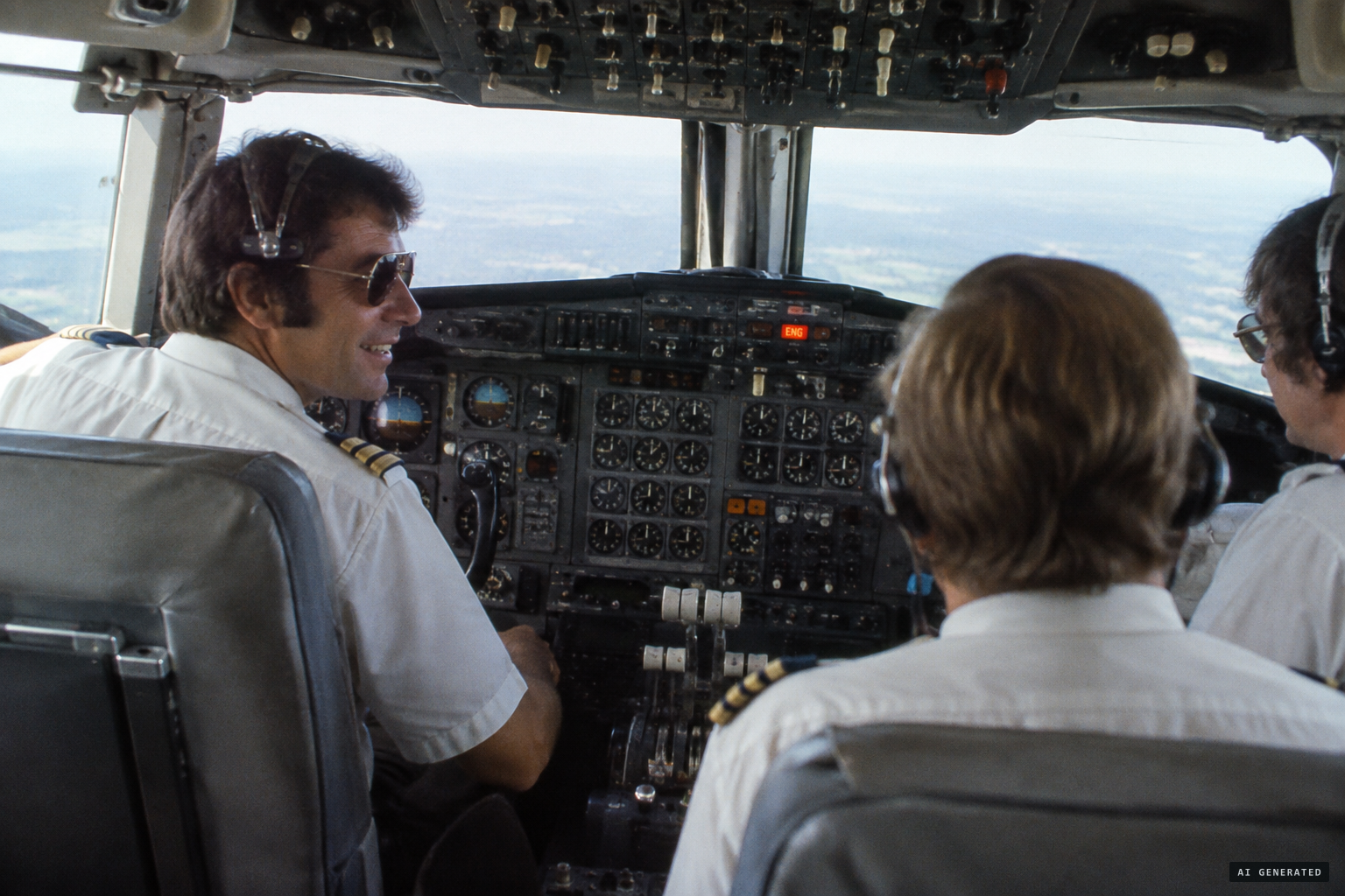 After an engine failure, a pilot jokes that Repo's ghost is on the plane