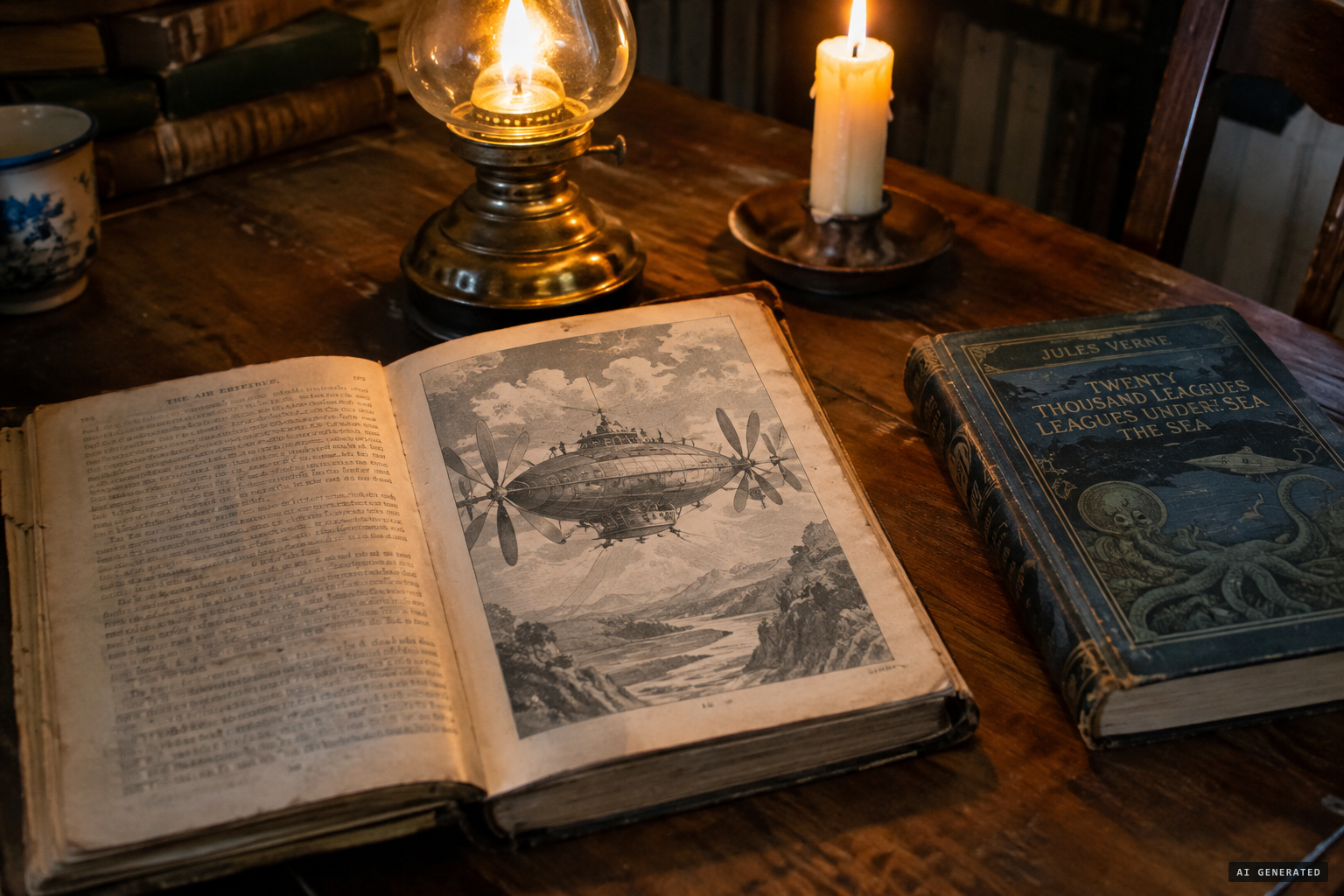 In 1896, flying machines existed only in dime novels and Jules Verne's fiction.