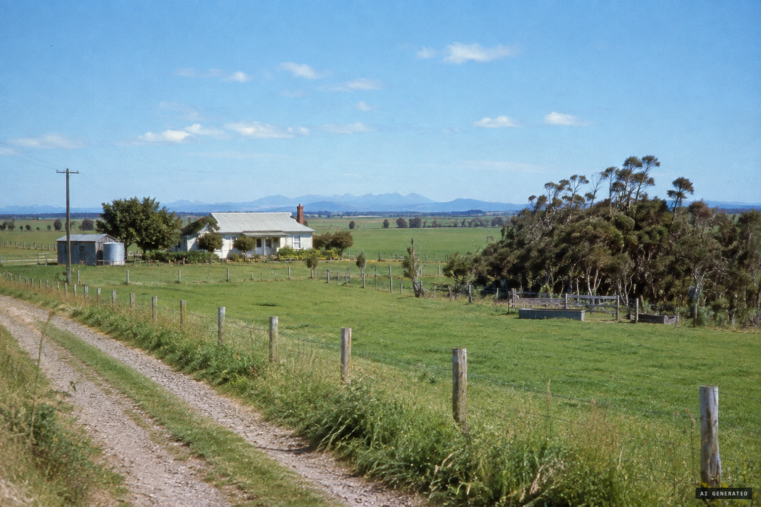 Bert O'Neill's farmland at Ngātea on the Hauraki Plains