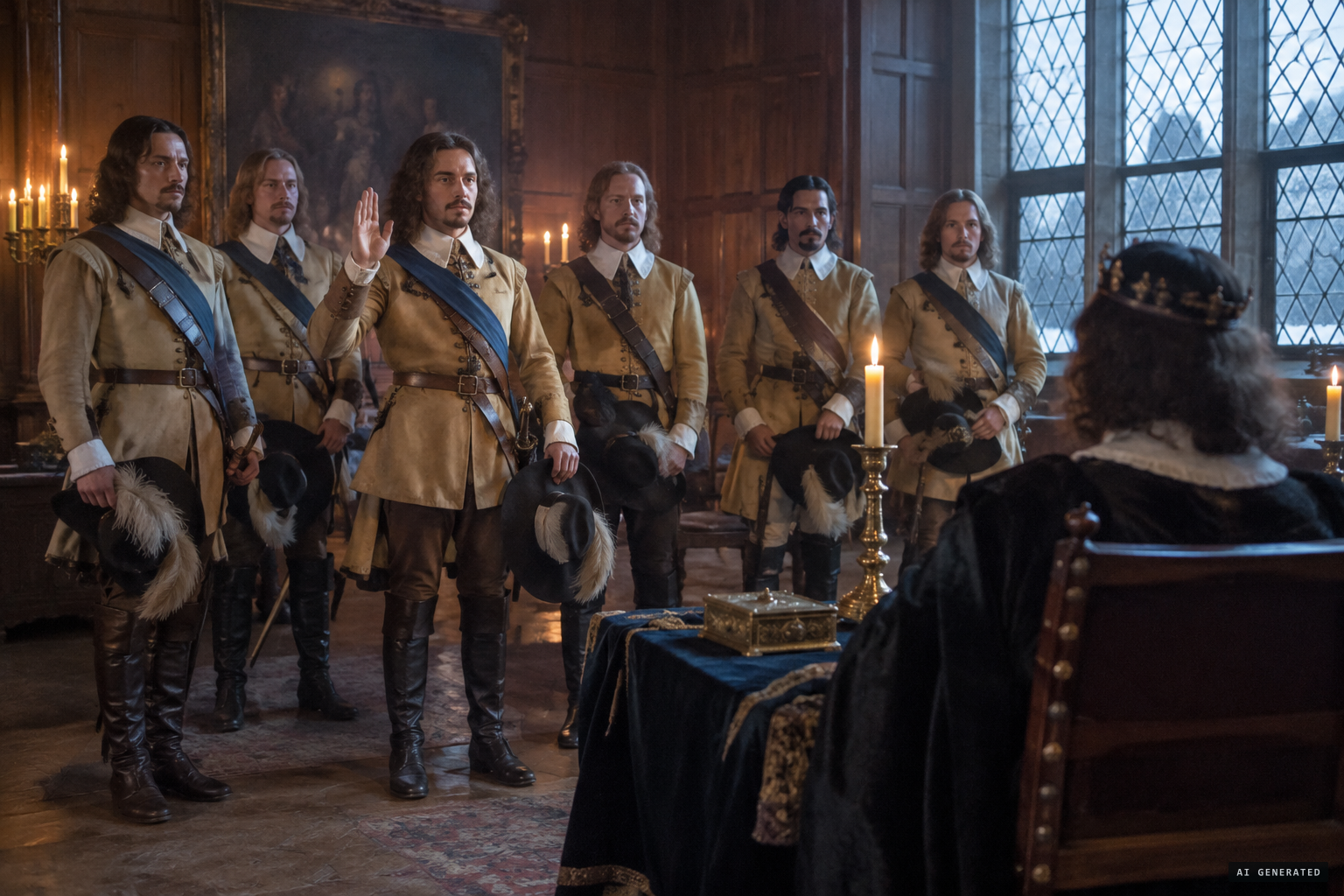 The King's six gentlemen swear to what they saw at Edgehill