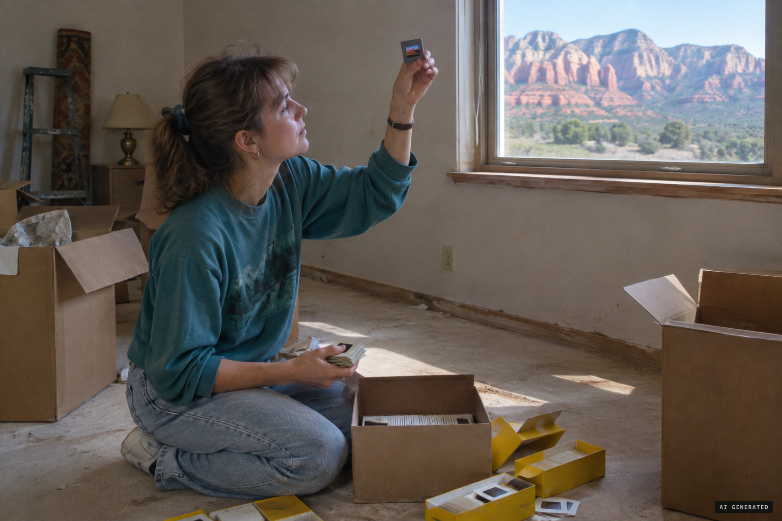 Cat Beason finds about 400 Kodachrome slides while clearing a house near Sedona