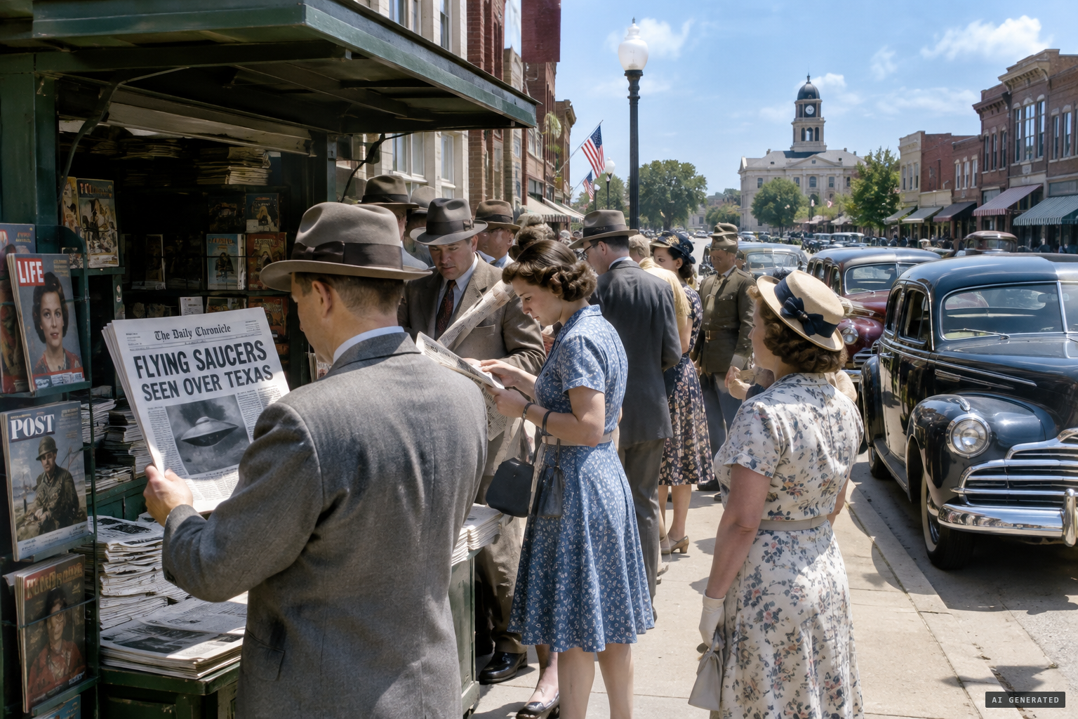 The summer of 1947: flying discs fill the American press