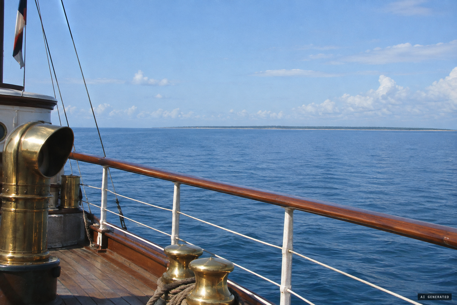 Morning off the coast of Brazil, where the creature was sighted