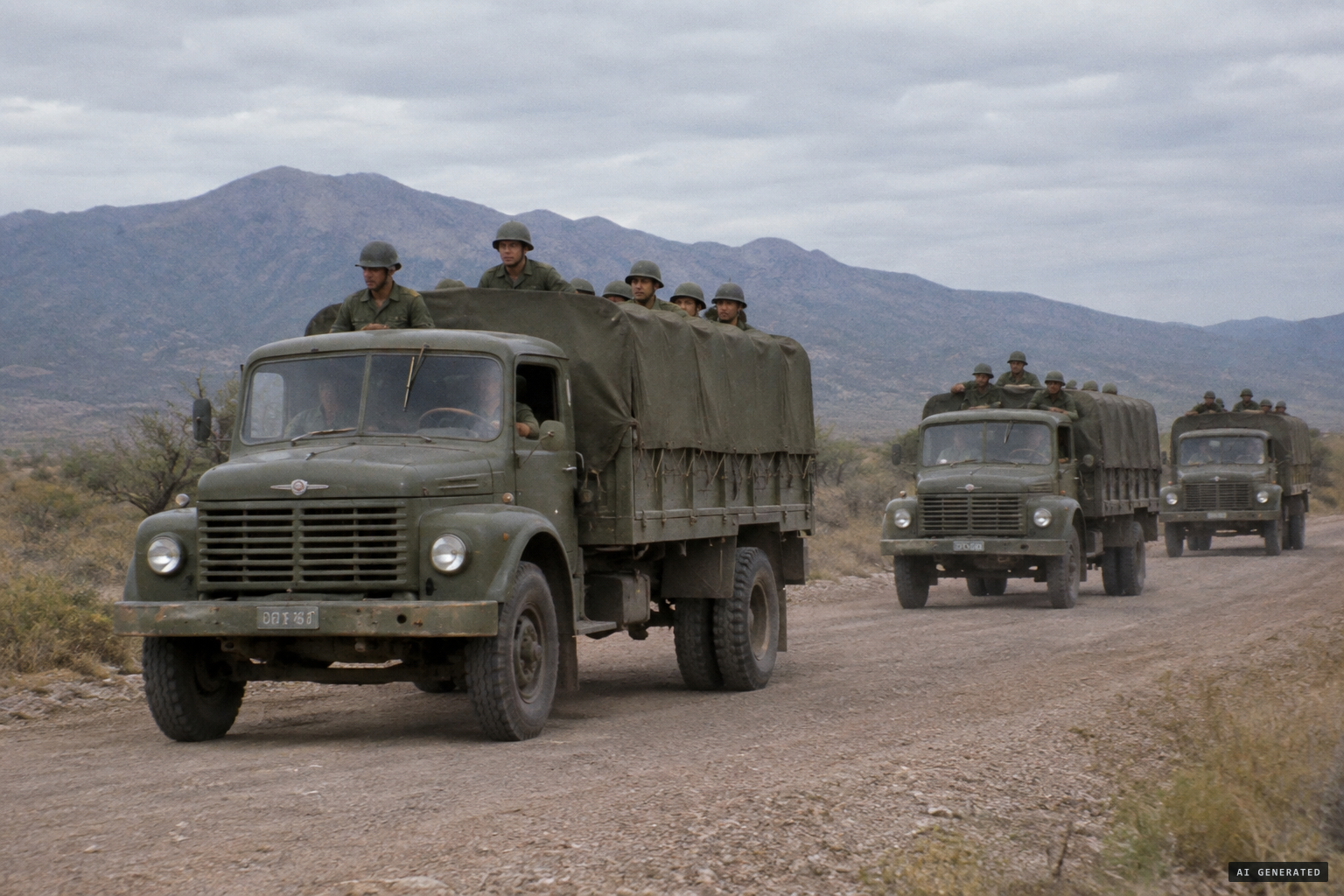 Troops moving toward the area after guerrillas entered Salta