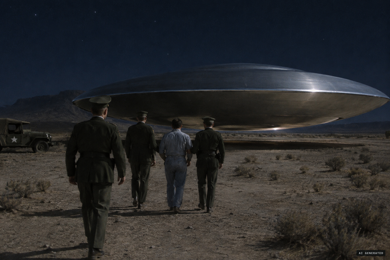 The 300-foot disc floating just above the ground