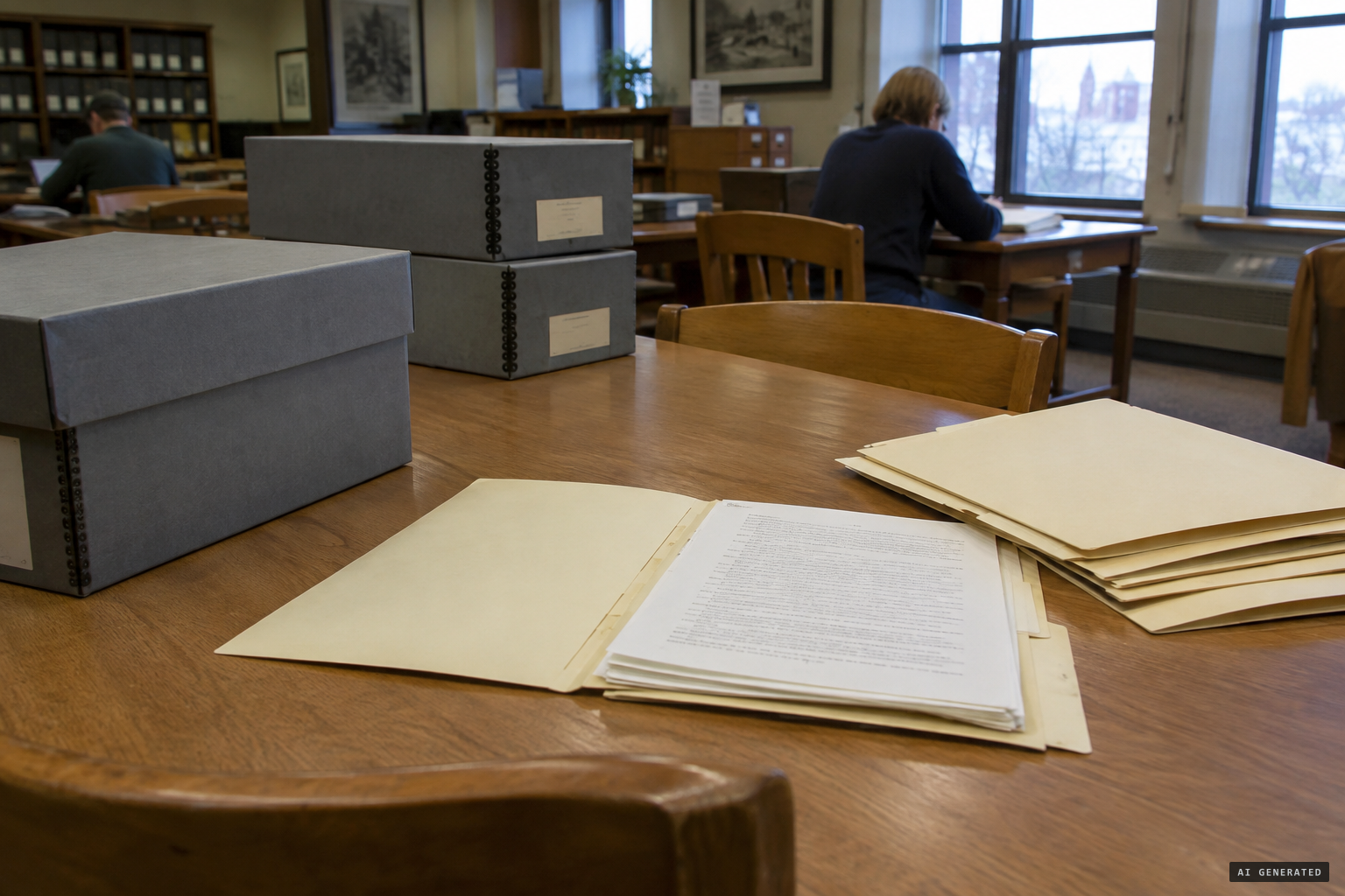Richard Haines's papers, held at the American Heritage Center