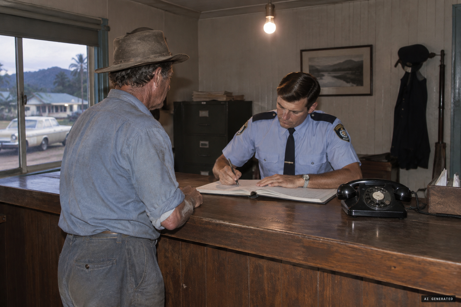 Pedley reports the sighting to Tully Police.