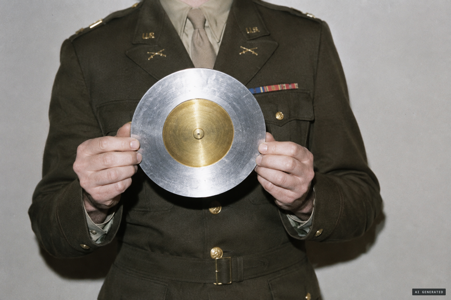 July 12: the Army photo of a captain holding the disc runs nationwide