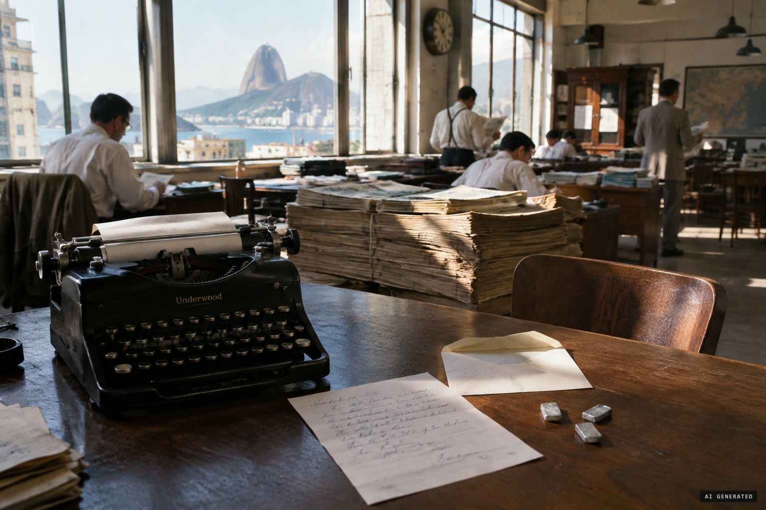 The letter and three metal fragments sent to O Globo's society column