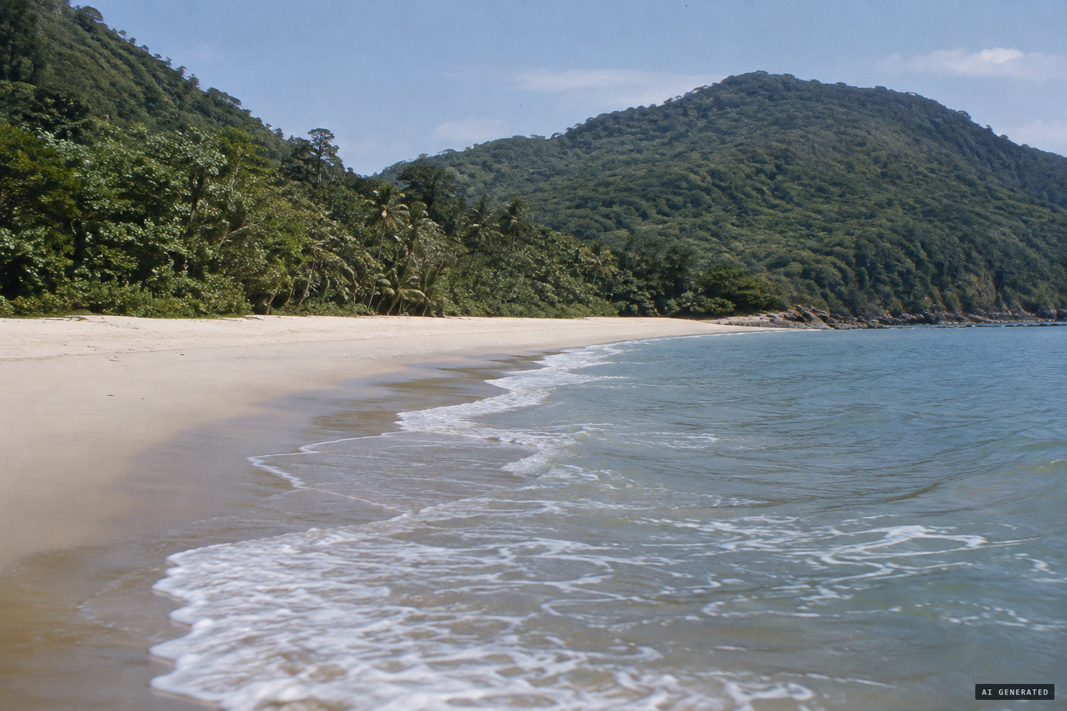The beach near Ubatuba where the event was said to take place