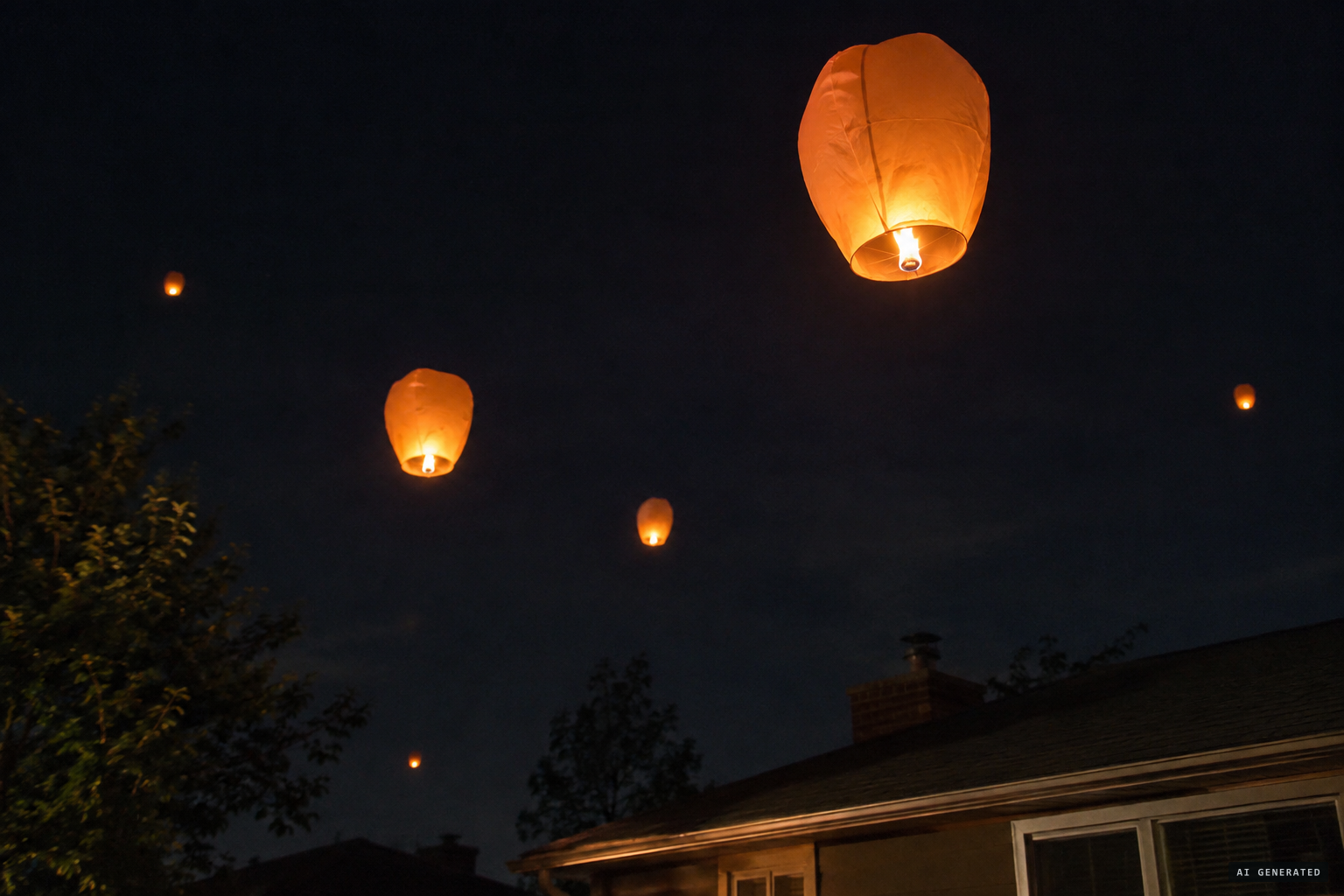 Chinese lanterns, which Clarke suggested explained many recent accounts