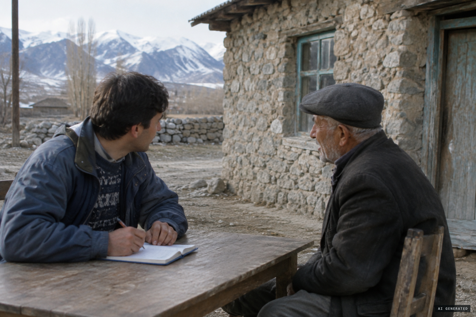 Ünal Kozak interviews some of the roughly 1,000 witnesses