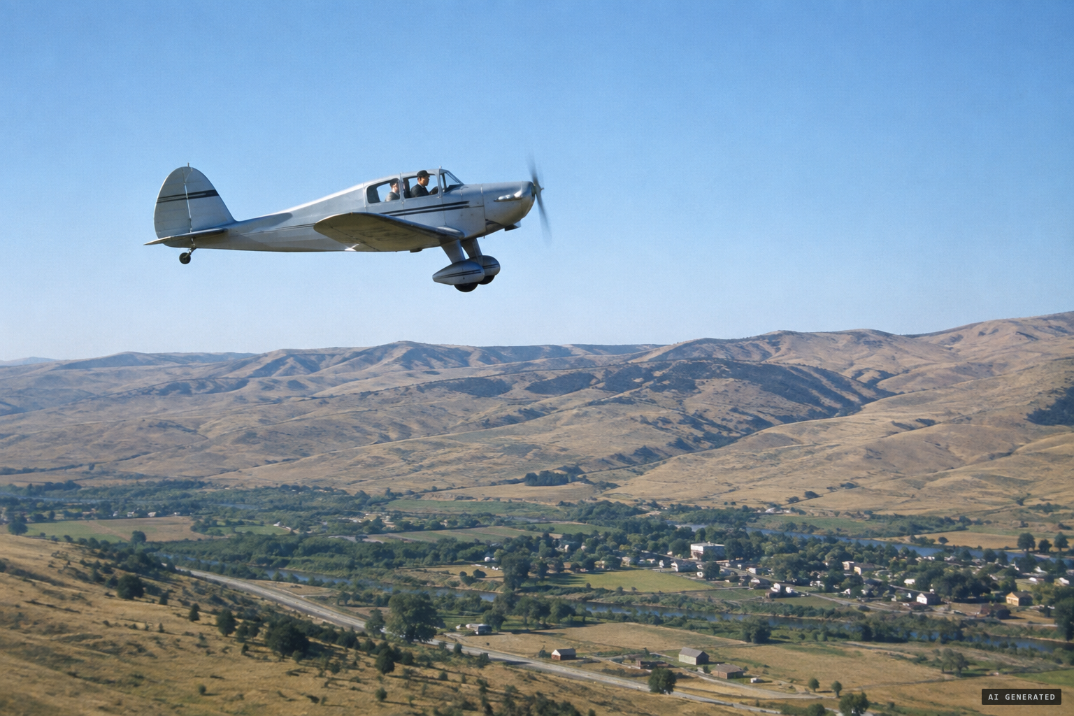 Arnold and the Idaho Statesman's aviation editor fly the route again and see nothing