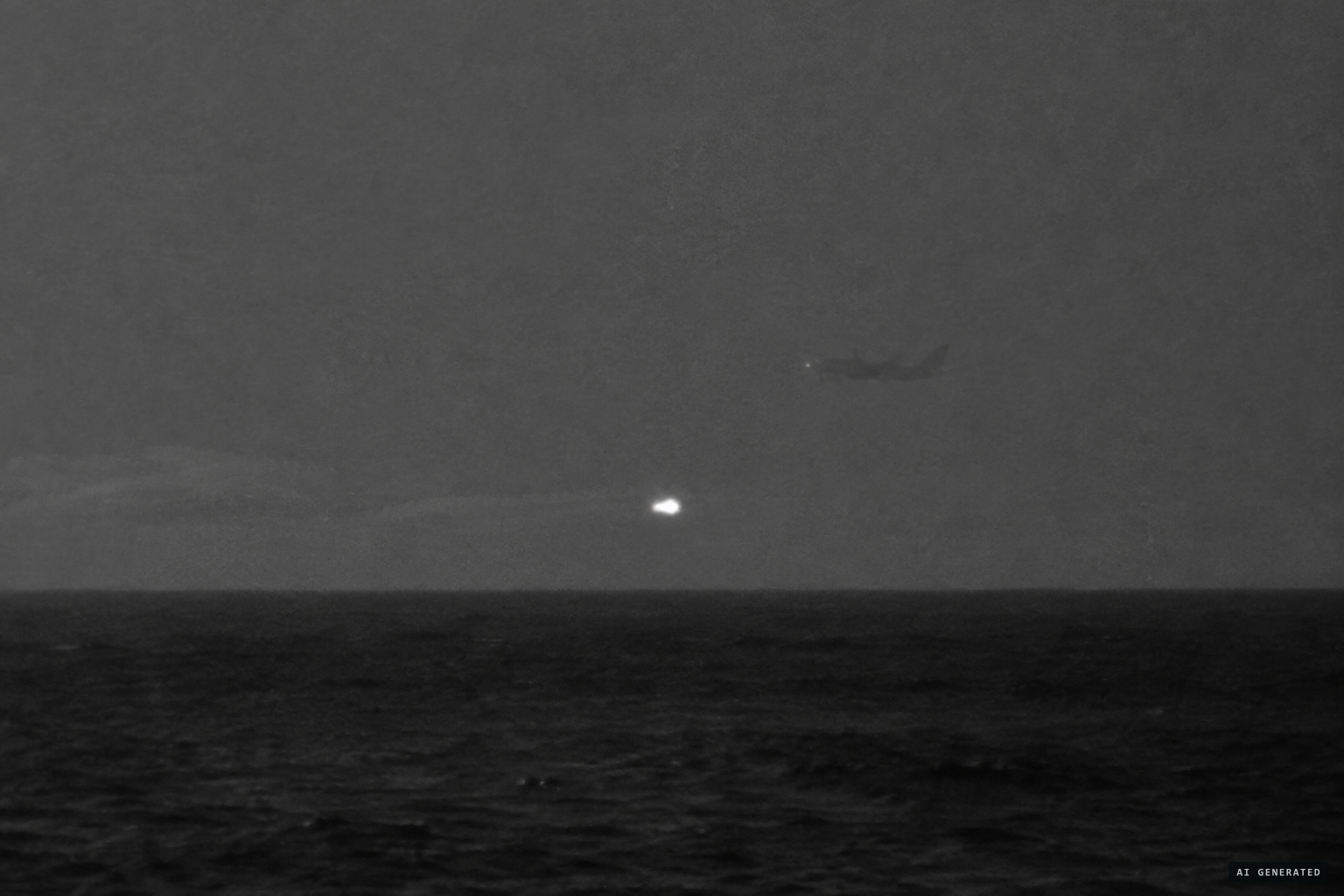 The sphere proves harder: balloon, distant glare, or just a plane?