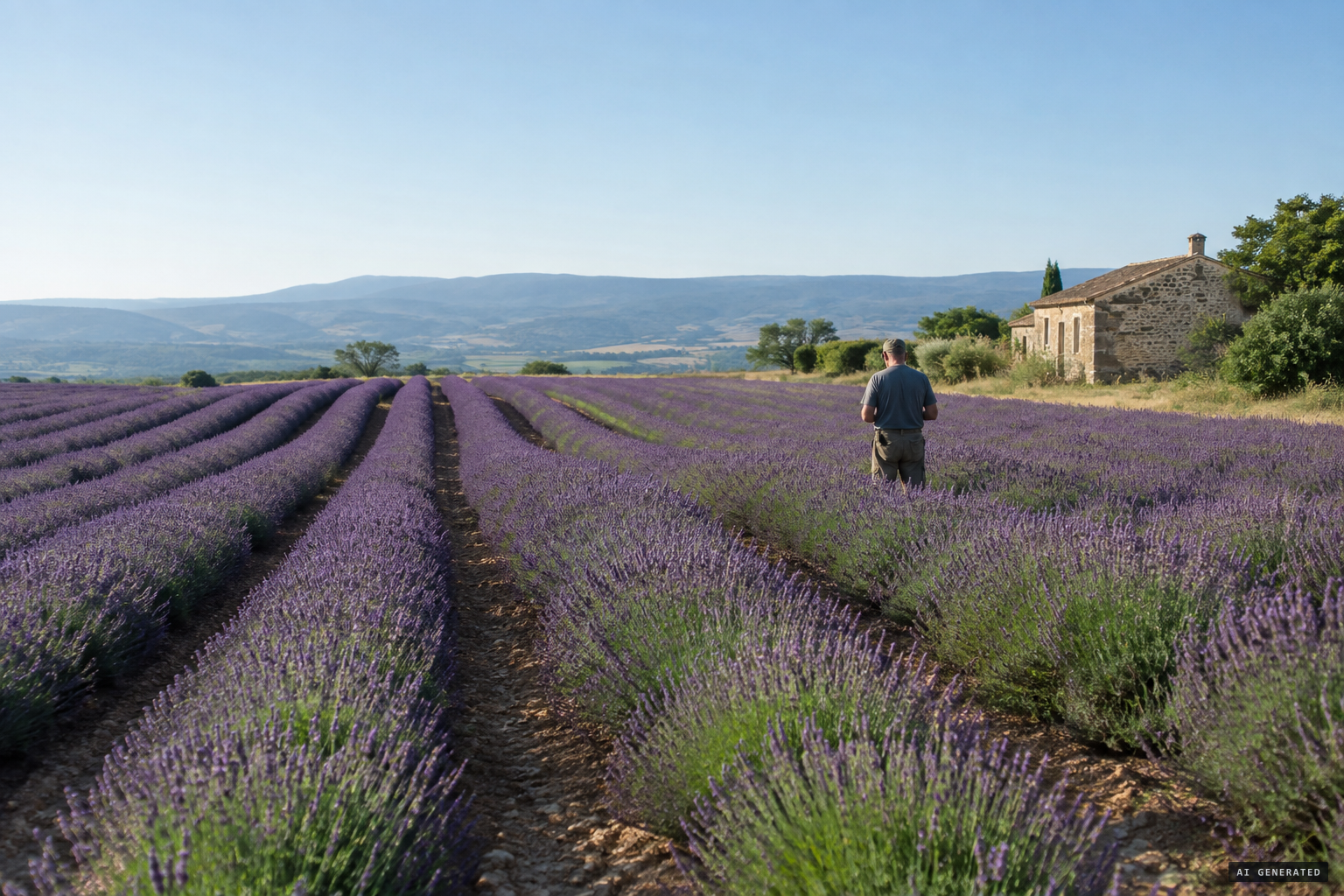 Maurice Masse's lavender fields on the Valensole plateau