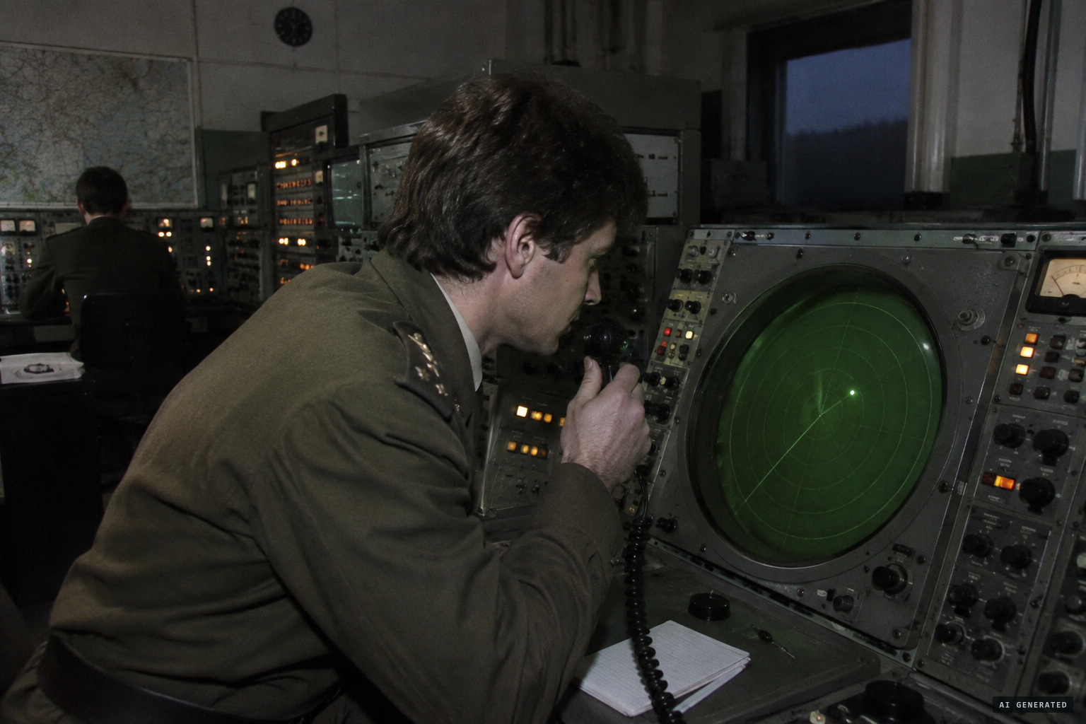 Radar picks up a target just inside Austria