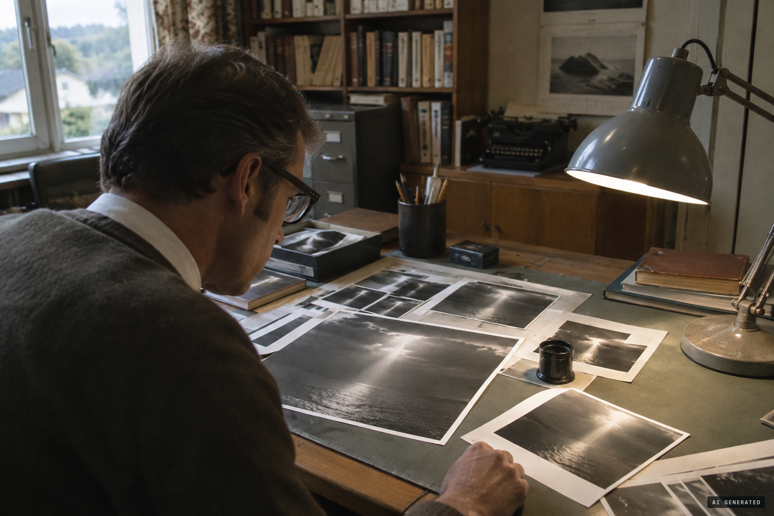 The disputed prints of a beam of light, supplied in 1967