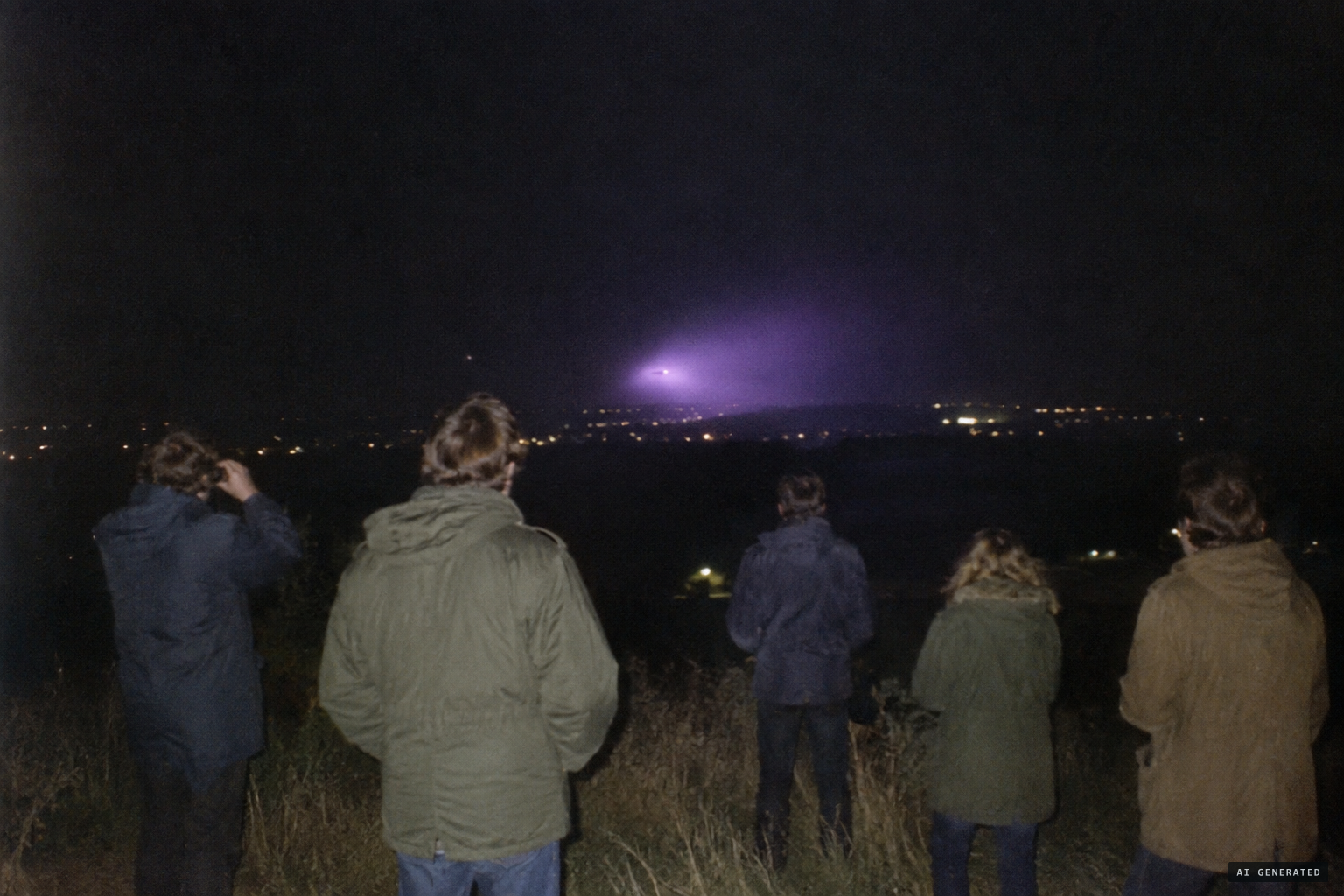 David Simpson's purple-filtered lamp fools the Cradle Hill watchers