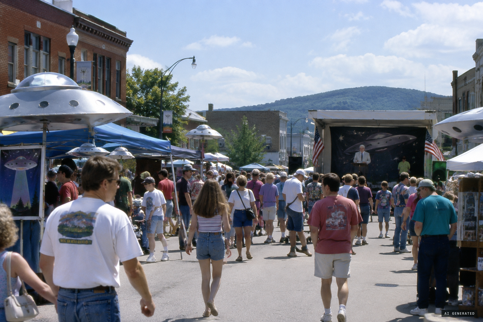 Gordon speaks at Wytheville's UFO Fest